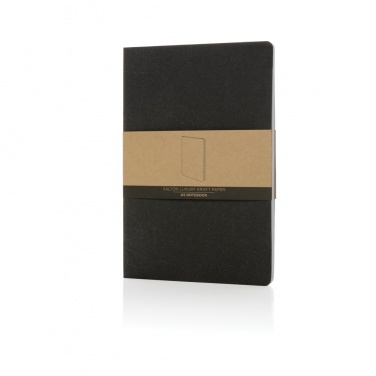 Logo trade promotional item photo of: Salton A5 GRS certified recycled paper notebook