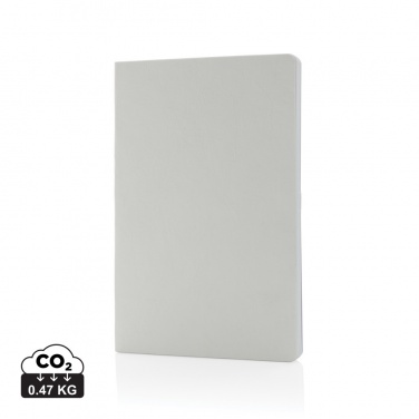 Logo trade promotional items image of: Salton A5 GRS certified recycled paper notebook