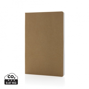 Logo trade promotional gifts picture of: Salton A5 GRS certified recycled paper notebook