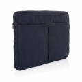 Laluka AWARE™ recycled cotton 15.6 inch laptop sleeve, navy