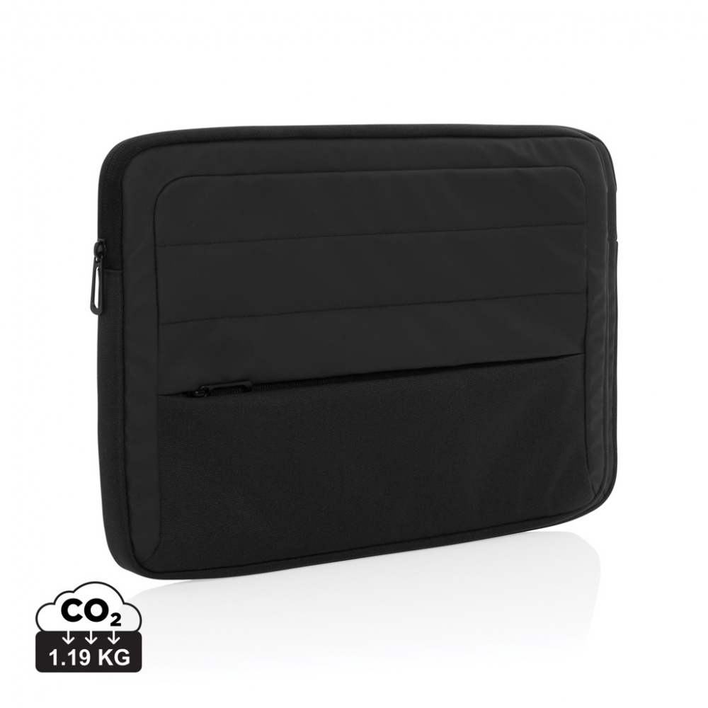 Logo trade promotional giveaways picture of: Armond AWARE™ RPET 15.6 inch laptop sleeve