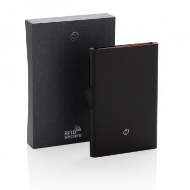 Logo trade corporate gifts image of: C-Secure aluminium RFID card holder