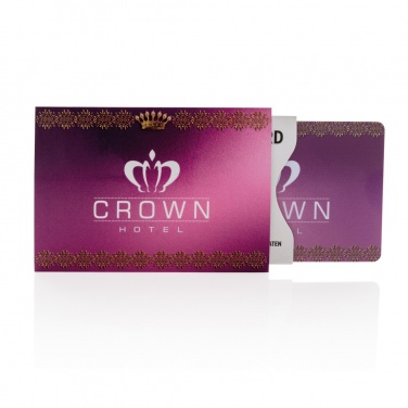 Logo trade promotional giveaways picture of: Anti-skimming RFID shield card with active jamming chip
