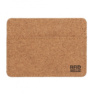 Logo trade promotional giveaways image of: Cork secure RFID slim wallet