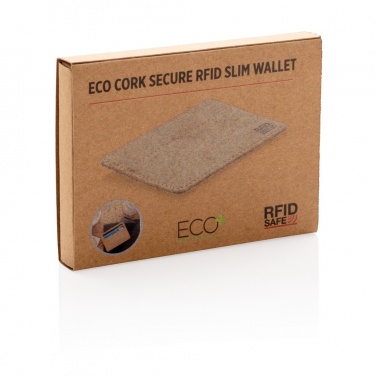 Logotrade promotional giveaway picture of: Cork secure RFID slim wallet