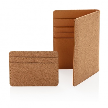 Logo trade promotional giveaways image of: Cork secure RFID slim wallet