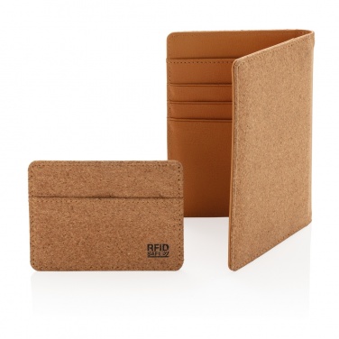 Logo trade promotional product photo of: Cork secure RFID slim wallet