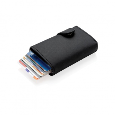 Logo trade promotional product photo of: Standard aluminium RFID cardholder with PU wallet