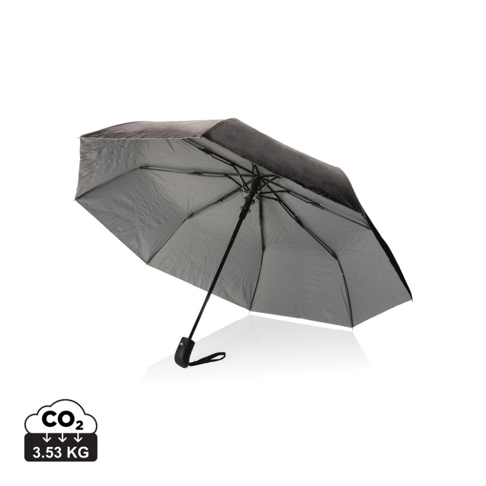 Logotrade promotional products photo of: 21" Impact AWARE™ RPET 190T Pongee dual colour mini umbrella