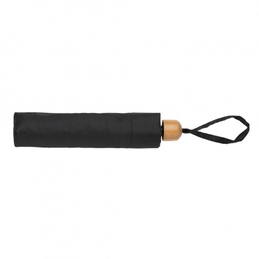 Logotrade promotional item picture of: 20.5" Impact AWARE™ RPET 190T Pongee bamboo mini umbrella