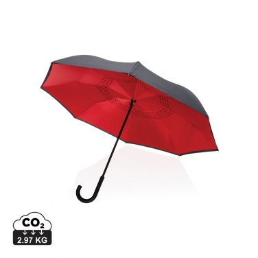 Logotrade advertising product picture of: 23" Impact AWARE™ RPET 190T reversible umbrella