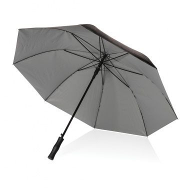 Logo trade promotional products image of: 27" Impact AWARE™ RPET 190T dual colour auto open umbrella