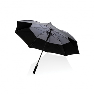 Logo trade corporate gift photo of: 27" Impact AWARE™ RPET 190T auto open stormproof umbrella