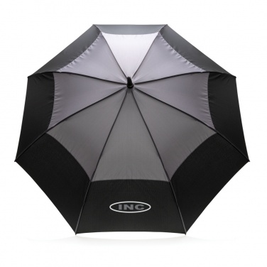 Logo trade promotional items picture of: 27" Impact AWARE™ RPET 190T auto open stormproof umbrella
