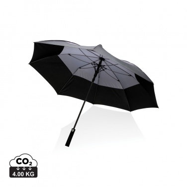 Logo trade advertising products image of: 27" Impact AWARE™ RPET 190T auto open stormproof umbrella