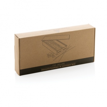 Logotrade promotional product image of: Deluxe mikado/domino in wooden box