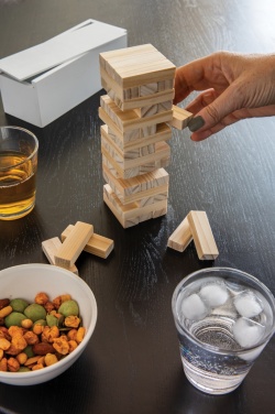 Logo trade promotional item photo of: Deluxe tumbling tower wood block stacking game