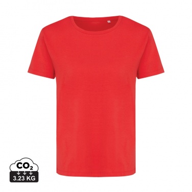 Logo trade promotional merchandise photo of: Iqoniq Yala women lightweight recycled cotton t-shirt