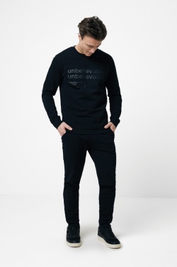 Logo trade corporate gifts image of: Iqoniq Zion recycled cotton crew neck