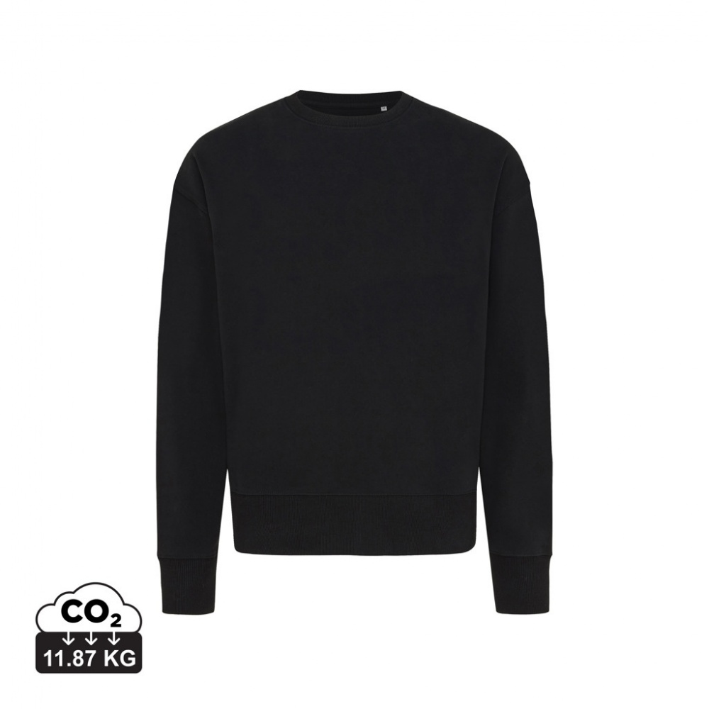 Logo trade promotional giveaways image of: Iqoniq Kruger relaxed recycled cotton crew neck