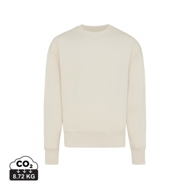 Logo trade promotional merchandise picture of: Iqoniq Kruger relaxed recycled cotton crew neck