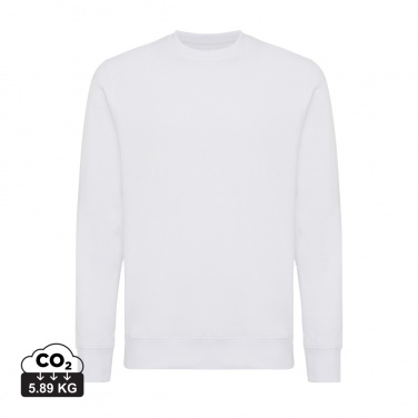 Logo trade promotional giveaway photo of: Iqoniq Etosha lightweight recycled cotton crew neck