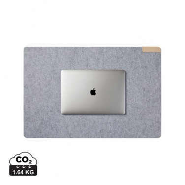 Logo trade corporate gifts picture of: VINGA Albon GRS recycled felt desk pad