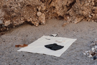 Logotrade advertising products photo of: VINGA Volonne AWARE™ recycled canvas picnic blanket