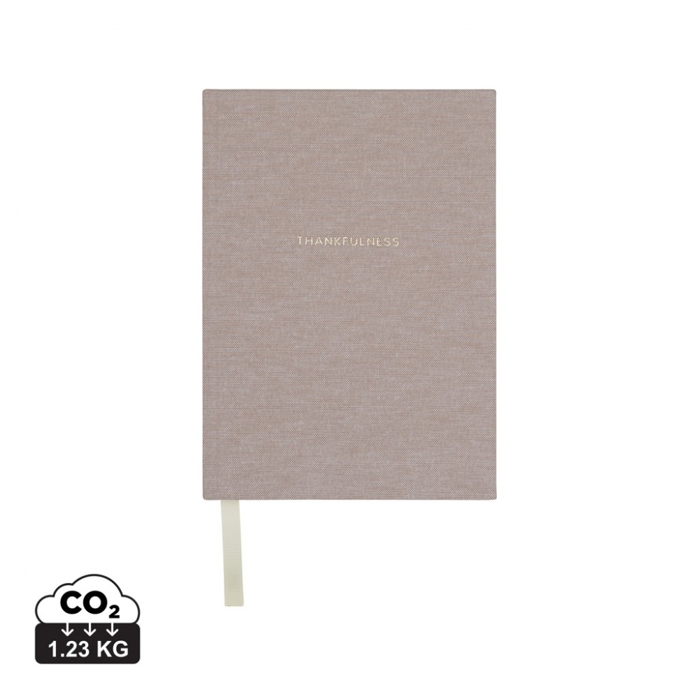 Logo trade advertising product photo of: VINGA Thankfulness GRS recycled paper journal