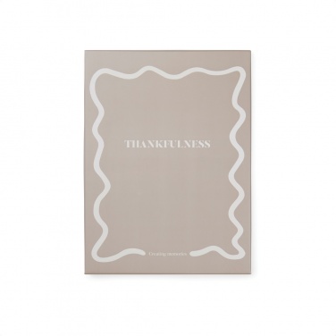 Logo trade promotional gift photo of: VINGA Thankfulness GRS recycled paper journal