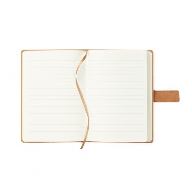 Logo trade corporate gifts image of: VINGA Bosler RCS recycled paper notebook