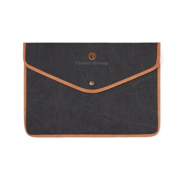 Logo trade promotional product photo of: VINGA Bosler GRS recycled canvas 14" laptop sleeve