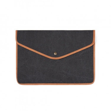 Logo trade corporate gift photo of: VINGA Bosler GRS recycled canvas 16" laptop sleeve