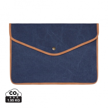 Logo trade advertising products image of: VINGA Bosler GRS recycled canvas 16" laptop sleeve