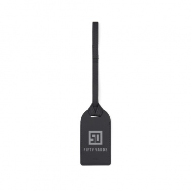 Logo trade advertising products image of: VINGA Baltimore RCS recycled polyester luggage tag