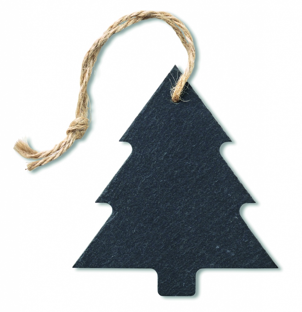 Logo trade corporate gifts image of: Slate xmas hanger tree