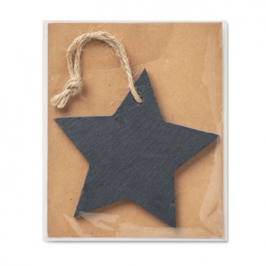 Logo trade promotional gifts picture of: Slate xmas hanger star