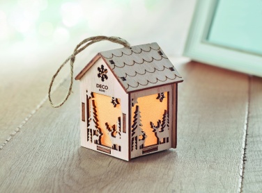 Logotrade corporate gift picture of: MDF house with light