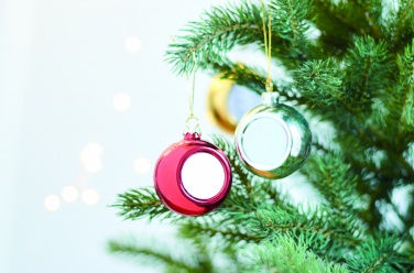 Logo trade promotional merchandise photo of: Christmas ball for sublimation