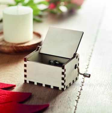 Logotrade promotional giveaway picture of: Wooden Christmas music box