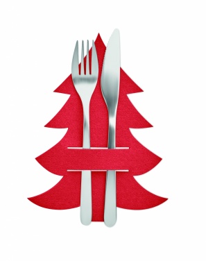 Logo trade promotional gifts image of: RPET felt cutlery holder set