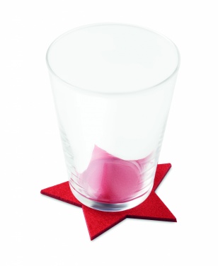 Logotrade corporate gift picture of: RPET 4 felt coaster set
