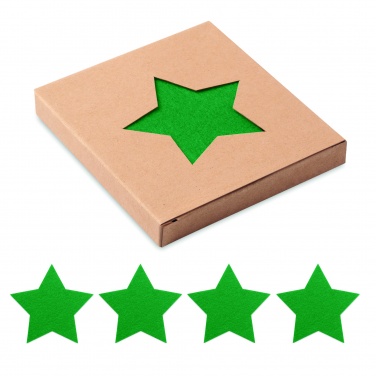 Logo trade business gifts image of: RPET 4 felt coaster set