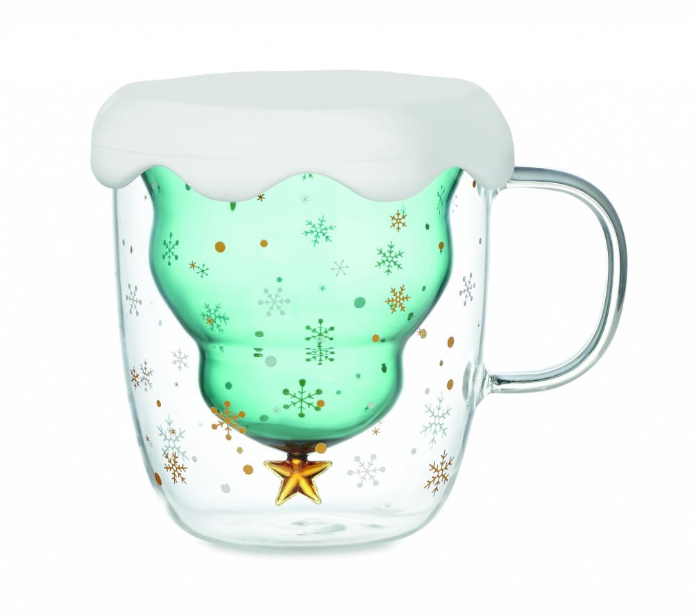 Logo trade promotional giveaway photo of: Double wall borosilicate mug