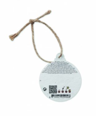 Logo trade promotional merchandise picture of: Seed paper Xmas ornament