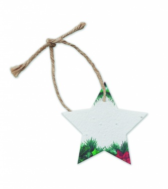 Logotrade promotional gift picture of: Seed paper Xmas ornament