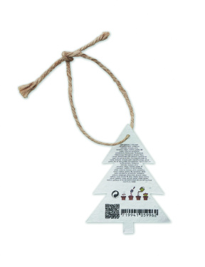 Logo trade promotional products picture of: Seed paper Xmas ornament