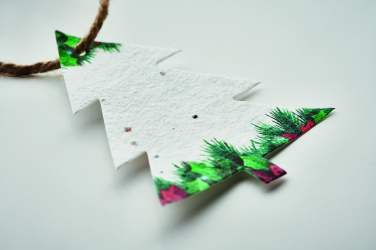 Logo trade business gift photo of: Seed paper Xmas ornament