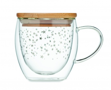 Logo trade promotional products image of: Double wall borosilicate mug