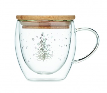 Logo trade promotional merchandise picture of: Double wall borosilicate mug